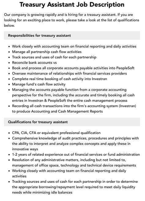 bureau of treasury careers|Treasury Operations Assistant .